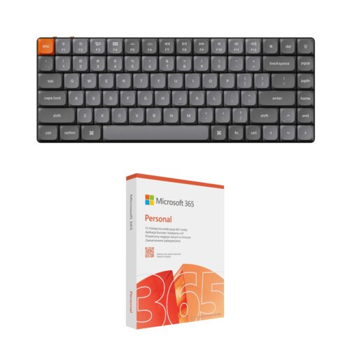 Klawiatura KEYCHRON K3 Max QMK/VIA Wireless RGB Hot-Swap Brown Switch + Program MICROSOFT 365 Personal