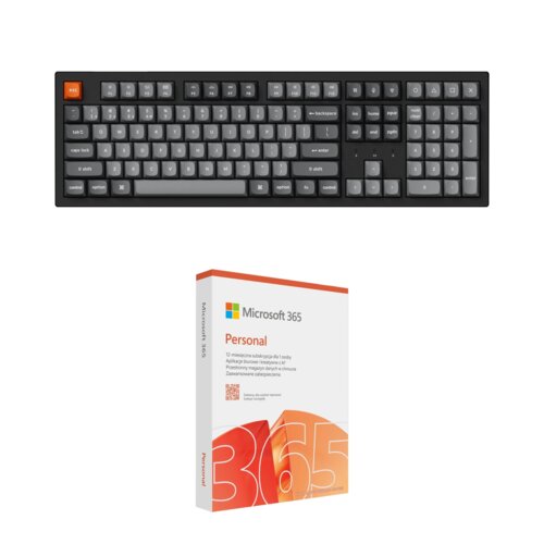 Klawiatura KEYCHRON K10 Max QMK Wireless Hot-Swap Super Banana Switch + Program MICROSOFT 365 Personal