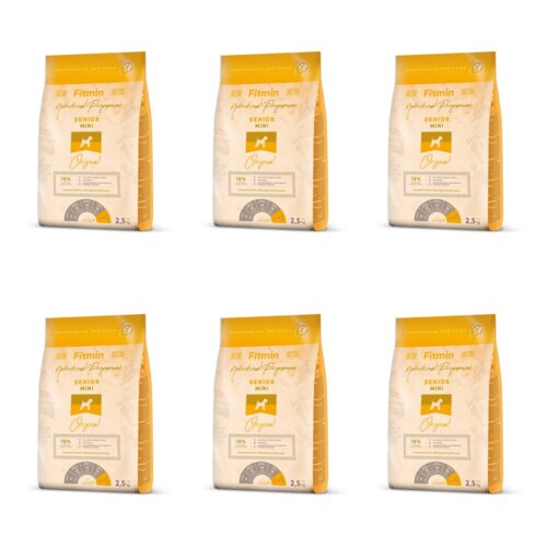 Karma dla psa FITMIN Mini Senior Drób 6 x 2.5 kg