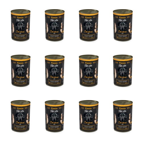 Karma dla psa FITMIN For Life Kurczak 12 x 400 g