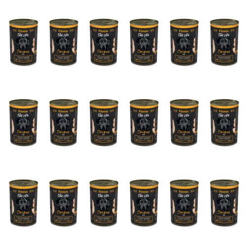 Karma dla psa FITMIN For Life Kurczak 18 x 400 g