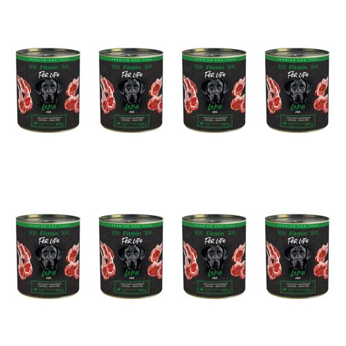 Karma dla psa FITMIN For Life Jagnięcina 8 x 800 g