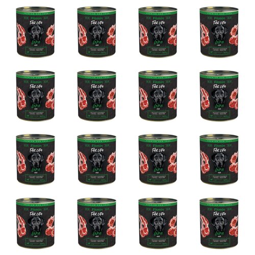 Karma dla psa FITMIN For Life Jagnięcina 16 x 800 g