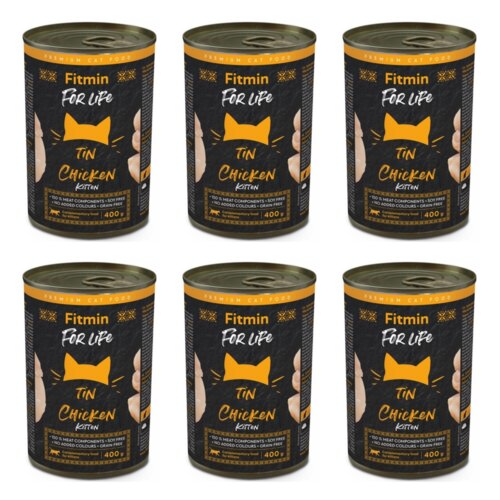 Karma dla kota FITMIN For Life Kitten Kurczak 6 x 400 g