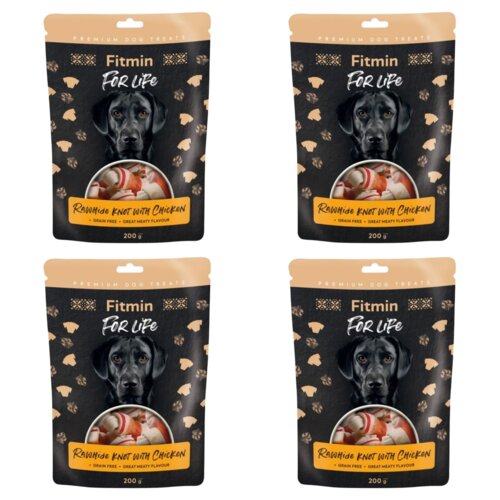 Przysmak dla psa FITMIN For Life Treat Skóra wołowa 4 x 200 g