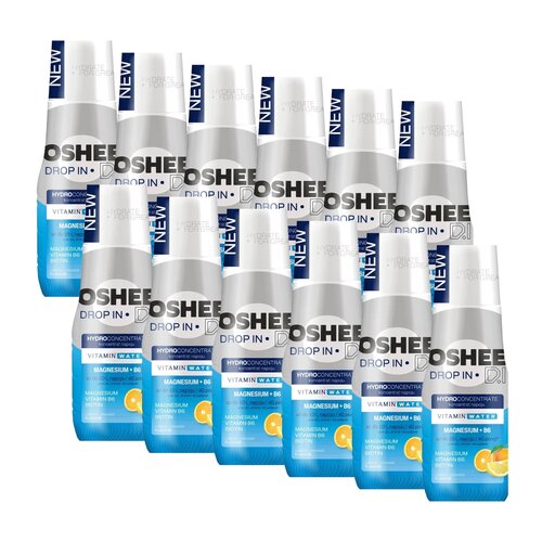 Hydrokoncentrat OSHEE Magnez + B6 Cytryna i  Pomarańcza 12 x 500 ml