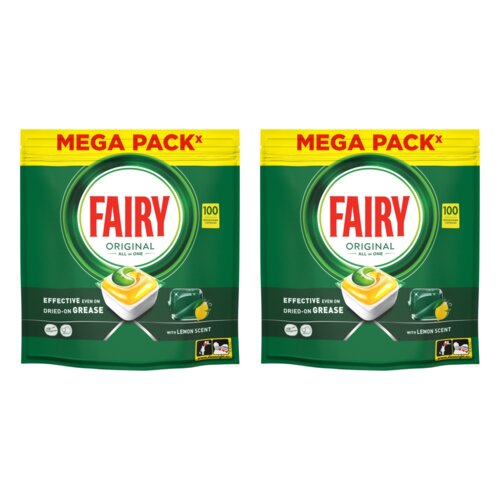 Kapsułki do zmywarek FAIRY Original All in One Cytryna - 200 szt.