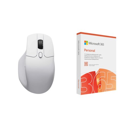 Mysz KEYCHRON M6-A3 Biały + Program MICROSOFT 365 Personal