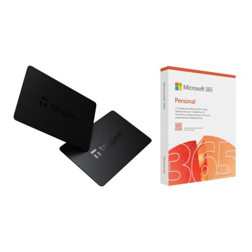 Portfel kryptowalut TANGEM 2 Card Set + Program MICROSOFT 365 Personal