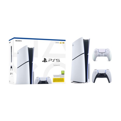 Konsola SONY PlayStation 5 Slim E-chassis + Kontroler SONY DualSense Chroma Biały