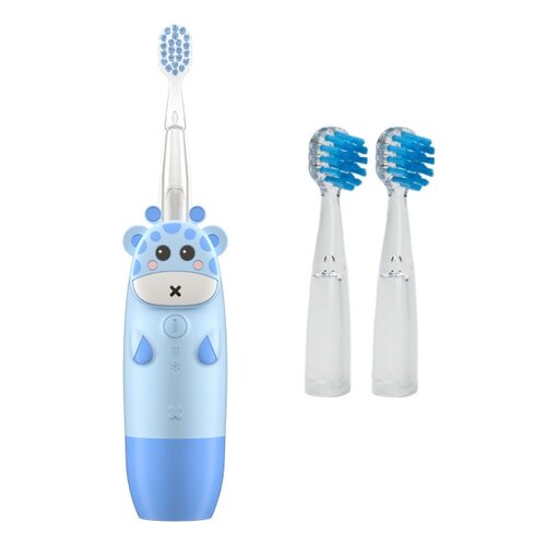 Szczoteczka soniczna INNOGIO Gio Giraffe Niebieski + Końcówka szczoteczki INNOGIO Gio Giraffe Niebieski (2 szt.)