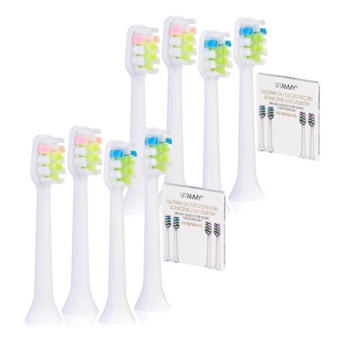 Końcówka szczoteczki VITAMMY Symphony TOW014964 Biały (8 szt.)