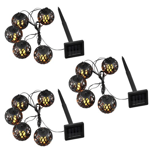 Lampa solarna SASKA GARDEN Kule ogniowe 1032122 3 szt.