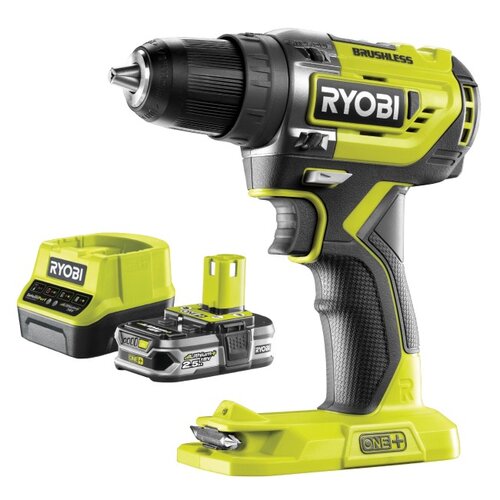 Wiertarko-wkrętarka RYOBI ONE+ R18DD5-0 + Akumulator RYOBI RC18120-125 2.5Ah 18V + Ładowarka