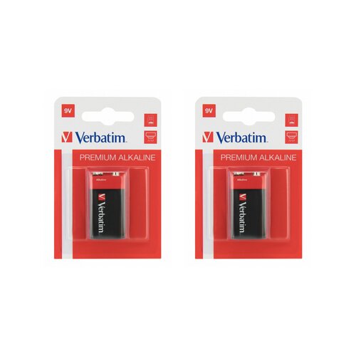 Bateria R9 6LR61 VERBATIM Premium Alkaline (2 szt.)