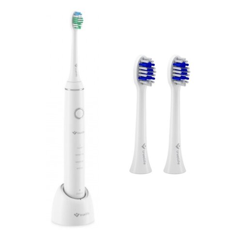 Szczoteczka soniczna TRUELIFE SonicBrush Compact + Końcówka szczoteczki TRUELIFE SonicBrush Compact Biało-niebieski (2 szt.)