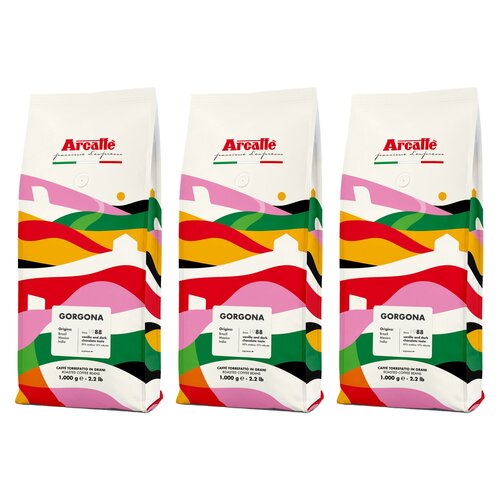Kawa ziarnista ARCAFFE Gorgona 3 x 1 kg