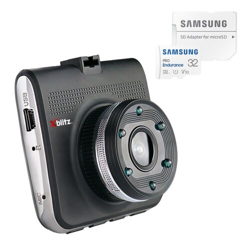 Wideorejestrator XBLITZ Z4 + Karta pamięci SAMSUNG Pro Endurance microSDHC 32GB + Adapter