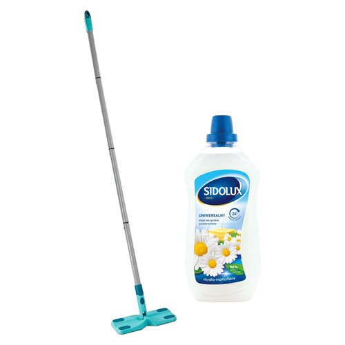 Mop płaski LEIFHEIT Clean & Away 56666 + Płyn do mycia podłóg SIDOLUX Mydło Marsylskie 1000 ml