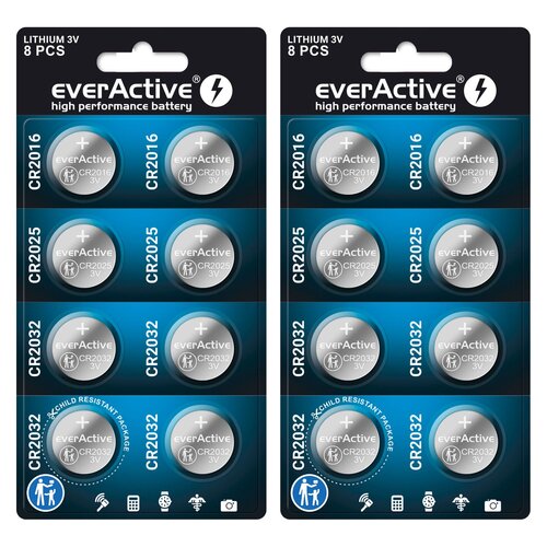Baterie CR2032 CR2025 CR2016 EVERACTIVE High Performance Battery (16 szt.)