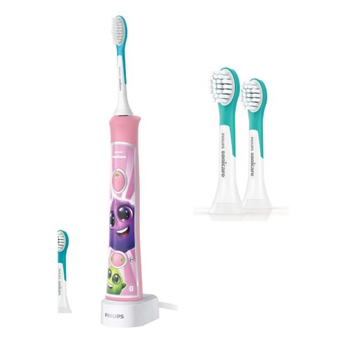 Szczoteczka soniczna PHILIPS Sonicare For Kids HX6352/42 + Końcówka szczoteczki PHILIPS Sonicare For Kids Mini HX6032/33 (2 szt.)