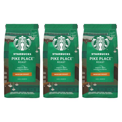 Kawa ziarnista STARBUCKS Pike Place Arabica 3 x 200 g