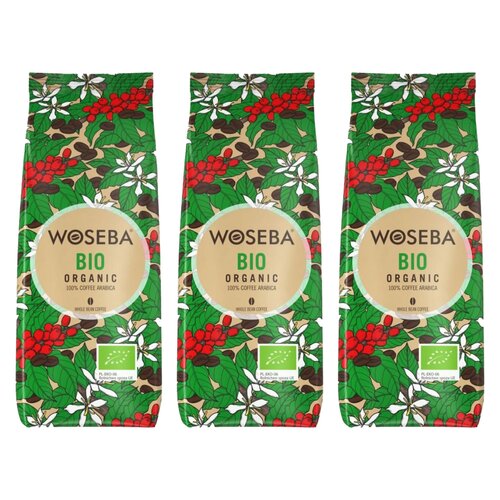 Kawa ziarnista WOSEBA Bio Organic Arabica 3 x 0.5 kg