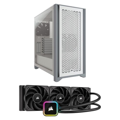 Obudowa CORSAIR 4000D Airflow + Chłodzenie wodne CORSAIR iCUE H150i RGB Elite