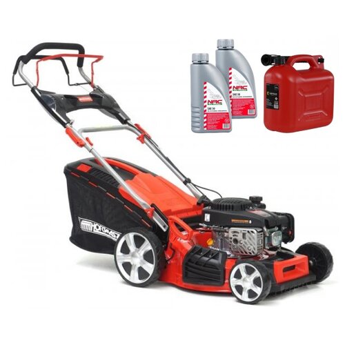 Kosiarka spalinowa HORTMASZ HKS 746 NL Loncin LC1P65FE z napędem + Kanister KRYSIAK OL KAN10 10 L + Olej do kosiarki NAC SAE 30 2 x 0.6L