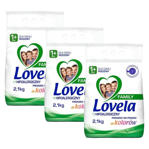 Proszek do prania LOVELA Family Color 3 x 2.1 kg