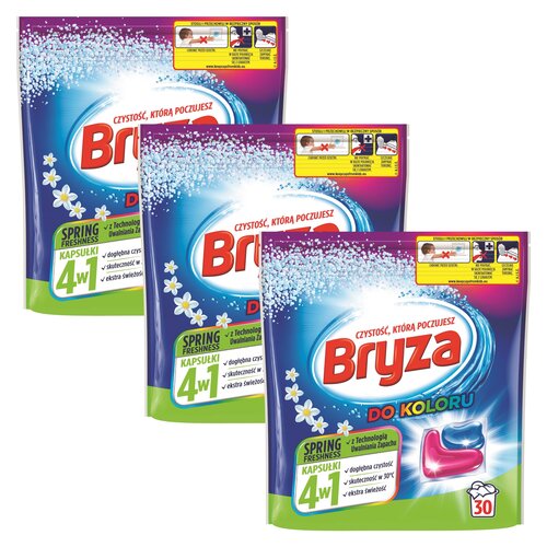 KAPSUŁKI DO PRANIA BRYZA 4W1 SPRING FRESHNESS DO KOLORU 90 szt.