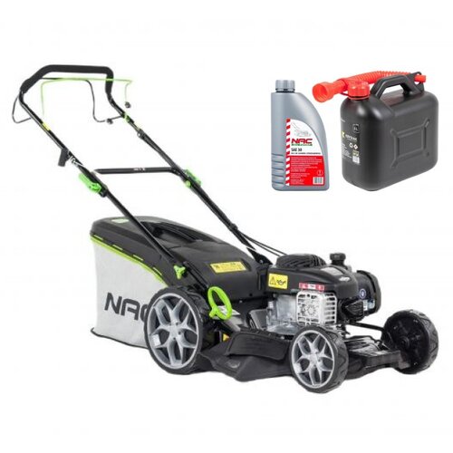 Kosiarka spalinowa NAC LS46-450E-HSS-JR Briggs & Stratton 450E z napędem + Kanister KRYSIAK OL KAN05 5 L + Olej do kosiarki NAC SAE 30 1L