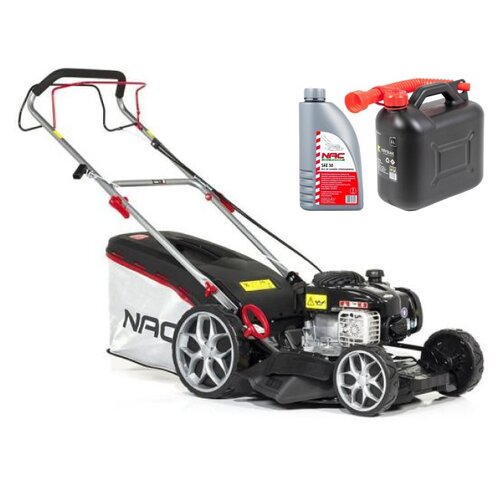 Kosiarka spalinowa NAC LS46-500E-HSS-JR Briggs & Stratton 500 E z napędem + Kanister KRYSIAK OL KAN05 5 L + Olej do kosiarki NAC SAE 30 1L