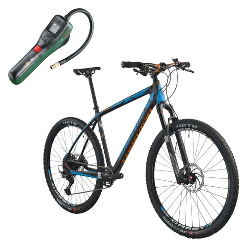 Rower górski MTB TORPADO Nearco N M15 27.5 cala męski Czarno-niebieski + Pompka rowerowa BOSCH EasyPump 0603947000