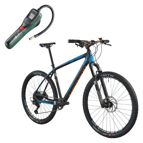 Rower górski MTB TORPADO Nearco N M19 27.5 cala męski Czarno-niebieski + Pompka rowerowa BOSCH EasyPump 0603947000