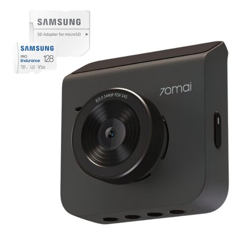 Wideorejestrator 70MAI Dash Cam A400 + Karta pamięci SAMSUNG Pro Endurance microSDXC 128GB + Adapter