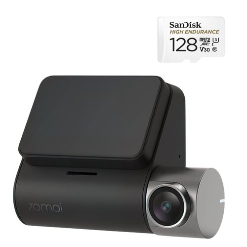Wideorejestrator 70mai Dash Cam A500s Cam Pro Plus+ + Karta pamięci SANDISK microSDXC 128GB
