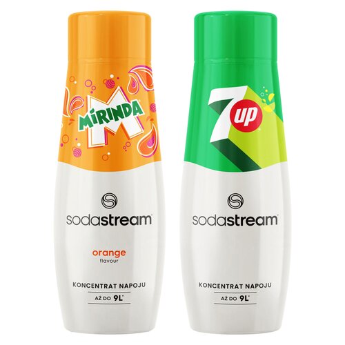 Syrop do saturatorów SODASTREAM Mirinda 440 ml + Syrop do saturatorów SODASTREAM 7UP 440 ml