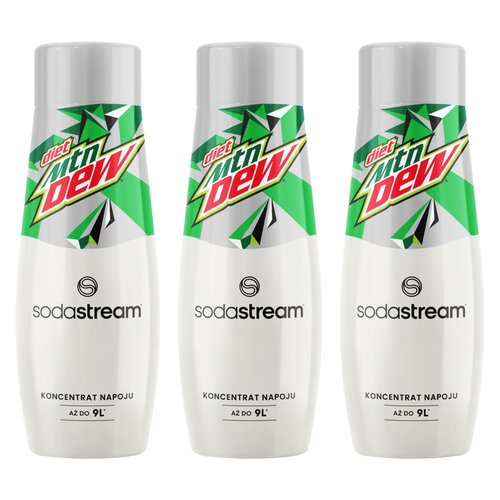 Syrop do saturatorów SODASTREAM Mountain Dew Light bez cukru 3 x 440 ml