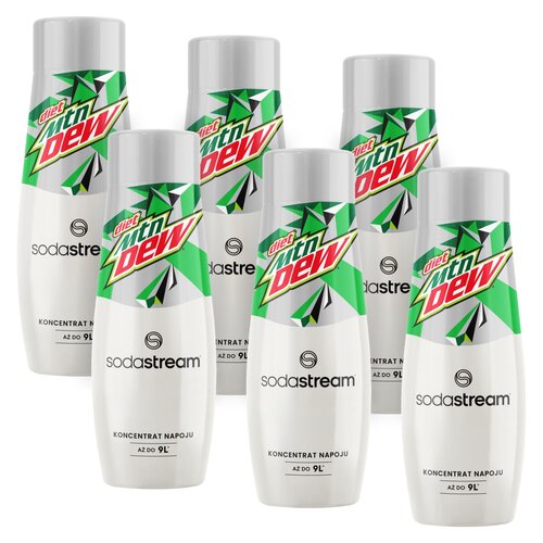 Syrop do saturatorów SODASTREAM Mountain Dew Light bez cukru 6 x 440 ml