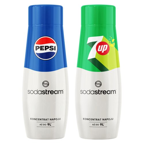 Syrop do saturatorów SODASTREAM Pepsi 440 ml + Syrop do saturatorów SODASTREAM 7UP 440 ml