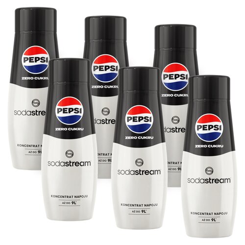 Syrop do saturatorów SODASTREAM Pepsi Max Zero bez cukru 6 x 440 ml