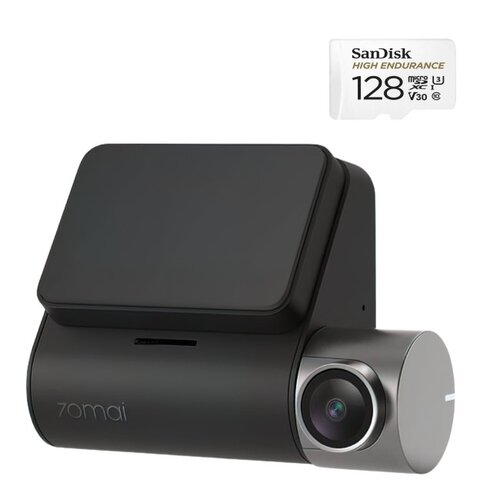 Wideorejestrator 70mai Dash Cam A500s + kamera dodatkowa RC06 + Karta pamięci SANDISK microSDXC 128GB