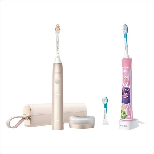 Szczoteczka soniczna PHILIPS Sonicare Prestige 9900 HX9992/11 + Szczoteczka soniczna PHILIPS Sonicare For Kids HX6352/42