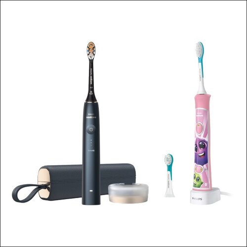 Szczoteczka soniczna PHILIPS Sonicare Prestige 9900 HX9992/12 + Szczoteczka soniczna PHILIPS Sonicare For Kids HX6352/42