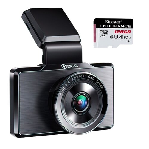 Wideorejestrator 360 G500H + Karta pamięci KINGSTON Endurance microSDXC 128GB