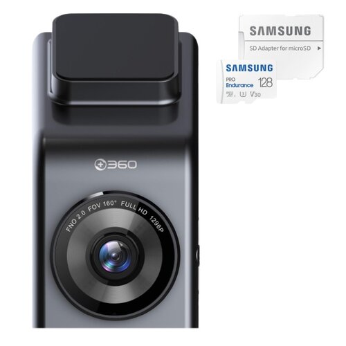 Wideorejestrator 360 G300H Premium + Karta pamięci SAMSUNG Pro Endurance microSDXC 128GB + Adapter