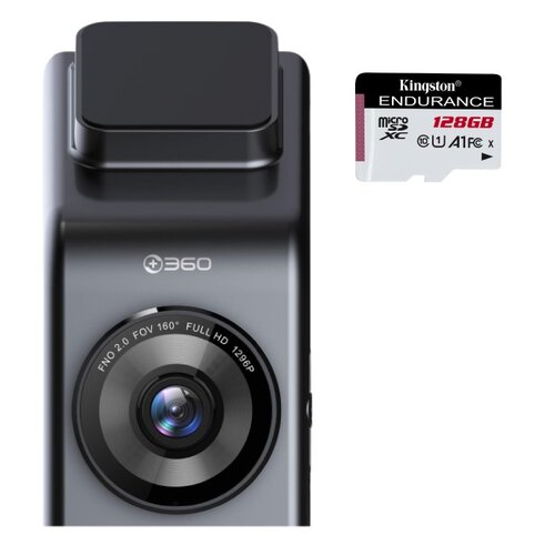 Wideorejestrator 360 G300H Premium + Karta pamięci KINGSTON Endurance microSDXC 128GB