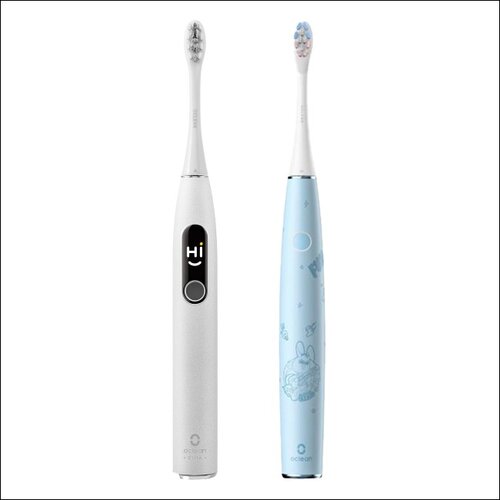 Szczoteczka soniczna OCLEAN X Pro Elite + Szczoteczka soniczna OCLEAN Kids C01000362 Niebieski