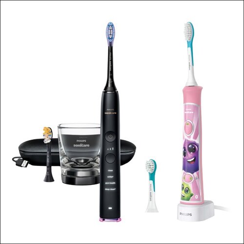 Szczoteczka soniczna PHILIPS Sonicare DiamondClean Smart 9400 HX9917/89 + Szczoteczka soniczna PHILIPS Sonicare For Kids HX6352/42